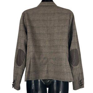 Y2K Tweed Jacket 12 Petite Elbow Patches Teacher Academia Capsule Office